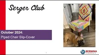 Serger Club: October 2024 - Chair Cover