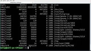 Linux System Utilities: uname / df / free