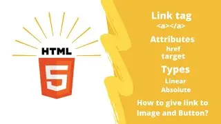 Lesson 04-2 | HTML5 Link tag, href and target attribute, linear and absolute link in Urdu/Hindi