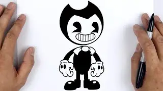 HOW TO DRAW CARTOON BENDY (Indie Cross) | Bendy And the ink machine / Friday Night Funkin (FNF)