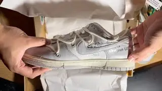 Unboxing Nike Offwhite dunk low LOT25 - Virgil abloh - Asmr