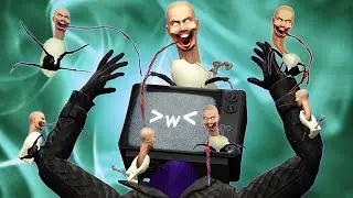 Skibidi toilet controller Crab and camera Parasite vs TV Women