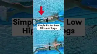 One way to help with low hips and legs #swimmingtips #swimtechnique #swimfast