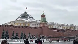 4K Moscow Winter Red Square. Walking Moscow. Russian winter