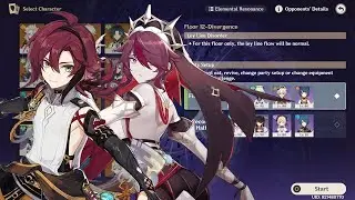 All four star characters & four star weapons | Rosaria & Heizou | NEW Spiral Abyss 3.1 Floor 12