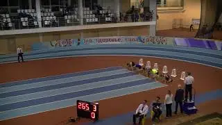 60 метров с барьерами (финал), юноши. Семён Манаков -  7,77