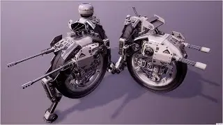 SciFi Monowheel (#UE4, #UE5)