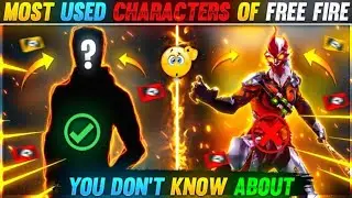 MOST USED CHARACTERS IN FREE FIRE||🤯YOU DON'T KNOW ABOUT😱🔥|| GARENA FREE