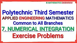 Numerical Integration#Exercise Problems#Polytechnic 3rd Semester