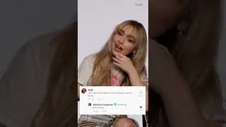 Sabrina Carpenter replied to a fan's comment on ELLE magazine's TikTok