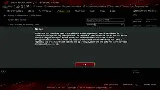 How to Enable TPM 2.0 in ASUS ROG Bios for Windows11