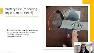 Small photovoltaic system with a battery, charge controller, AC and DC loads