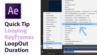 How to Loop Key Frames in Adobe After Effects - Loop Out Duration - Motion Made AE Quick Tip