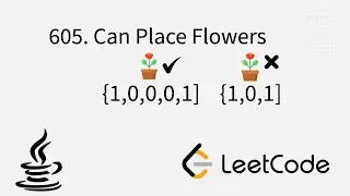 605. Can Place Flowers  #leetcodequestionandanswers  #java #dsa   #array #dsa #leetcode #coding