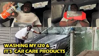 cleaning Vlog - washing my i20 and showing my cleaning products | #toothless | djstudios