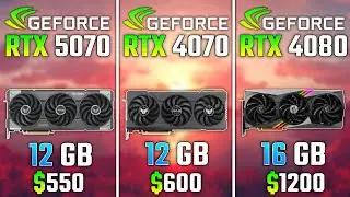 RTX 5070 vs RTX 4070 vs RTX 4080 | Test in 6 Game