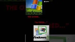 two birds on a wire ..|windows ME (the worst OS) and windows xp (the best OS)
