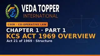 COOP LAW (CHAPTER 1 - PART 1) #cseb #ibps #ssc #rrb #KeralaPSC #LDC #Sashmira #VedaTopper