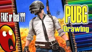 How to draw PUBG ! PUBG COVER PICTURE drawing by SANIL ARTIST ! BEST GAME PUBG