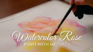 Mastering ROSE Flower 🌹🎨 Watercolor PAINTING  session