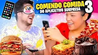 COMENDO COMIDA SURPRESA DO APLICATIVO 3! Jeru e Cheru