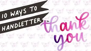 Handlettering Ideas and Inspiration! | How To Handletter