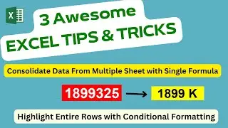 3 Awesome Excel Tips and Tricks