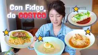 4 Platillos Coreanos con Fideos de Costco