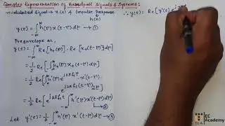DC#9 complex representation of bandpass signals and systems in Digital communication || EC Academy