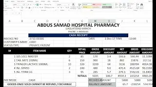 #77 HOW TO CREATE  BILLING SYSTEM IN MICROSOFT EXCEL