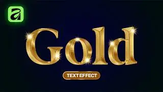 3d Gold Text Effect in Affinity