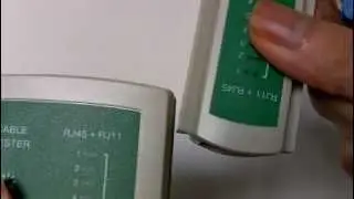 Test Network RJ45 Cable with Network Cable Tester Tool