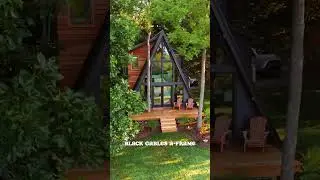 This aframe cabin is a DREAM 