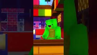 JJ and Mikey Find a Portal in Minecraft #shorts