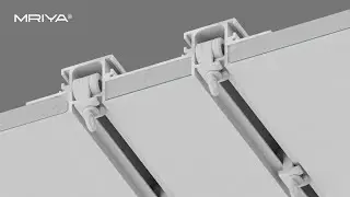 Concealed mounting cornice MRIYA LUXE double-row for plasterboard