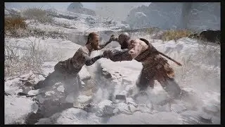 God Of War 4 Boss Fight Kratos VS Baldur First Fight  2018