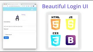Simple and clean login UI with HTML, CSS, and Bootstrap | Speed Build | Zaid Ajani