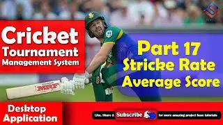 Cricket Management System Part 17 Player Stracke Rate and Average Score