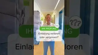 FAQ IHK-Prüfung: Einladung verloren oder vergessen? #prüfung #ihkprüfung #ausbildung