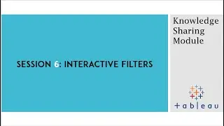 Interactive Filters | Tableau Courses