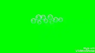 green screen water bubbles animation  effect