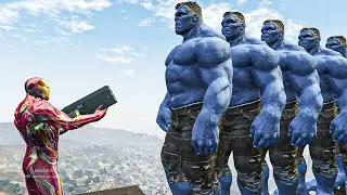 Iron Man Drops Blue Hulk from Barrells | Iron Man vs Blue Hulk | Flip Book Artist 2021