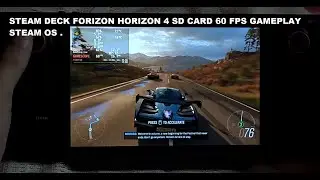 Steam Deck Forza Horizon 4 SD Card 60 FPS Gameplay Steam OS | A Breathtaking Experience | Proton v 8