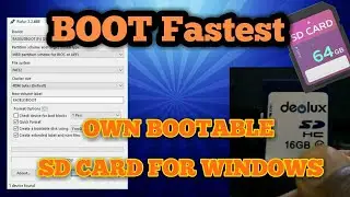 Booting Windows From SD card || Create Bootable SD card || 2018 ||