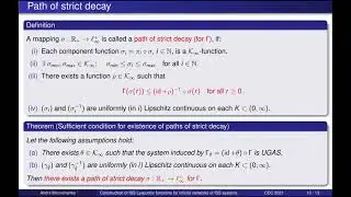 A. Mironchenko. Construction of ISS Lyapunov functions for infinite networks of ISS systems.