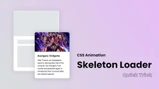 Create A Skeleton Loading Effect With Html, CSS And Javascript | Web Design | Speed Code