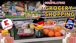 🇩🇪 40€ COMPILATION Shopping at #aldi#kaufland 2024 Prices | as a single Student in Germany