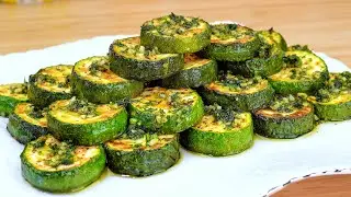 I have never eaten such delicious zucchini! Spanish Garlic Zucchini ASMR Recipes!