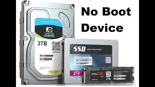 No Boot Device Found - Resolved