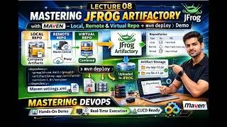 08 JFrog Artifactory with Maven  Local Remote  Virtual Repos  mvn deploy Demo  DevOps